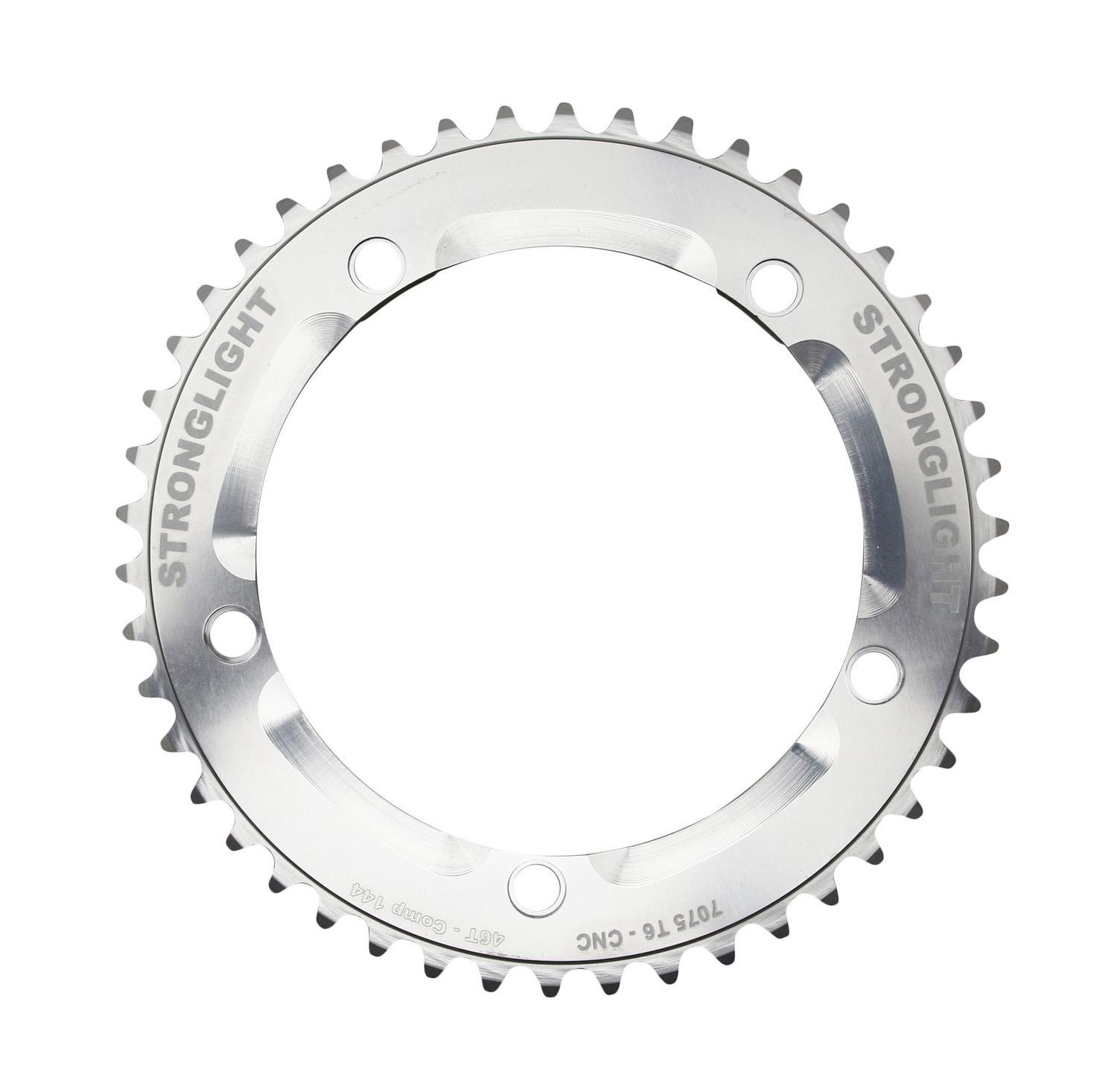Plateau de vélo de piste 46dts alu argent durabilité maximale 144mm