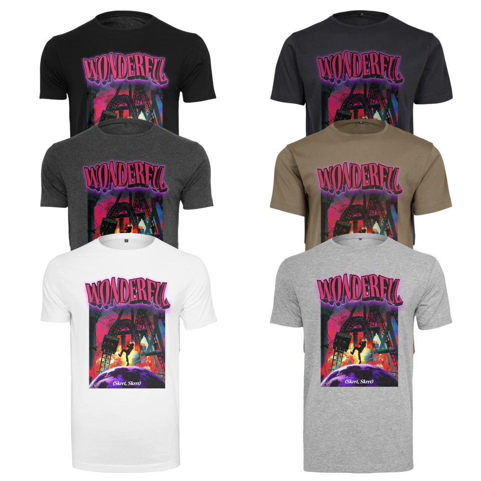 Mister Tee Wonderful Tee T-Shirt Haut Imprimé Coloré Musique Rap Hommes - Photo 1/1