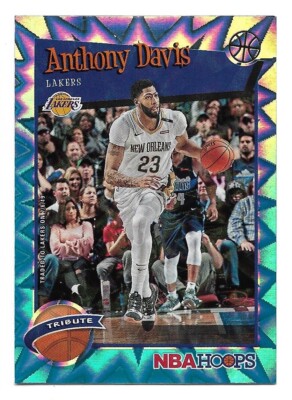 Anthony Davis 2019-20 Hoops Teal Explosion # 294  Los Angeles Lakers