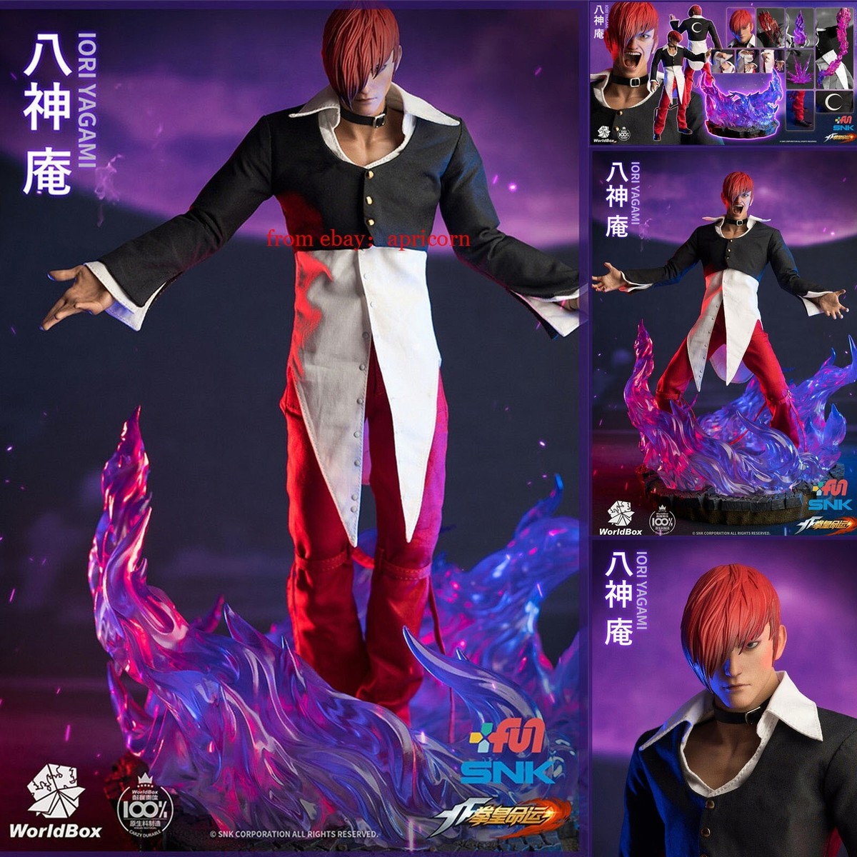 WorldBox KF100 The King Of Fighters Iori Yagami 1/6 Collectible Figure Model WorldBox KF100 The King Of Fighters Iori Yagami 1/6 Collectible Figure Model
