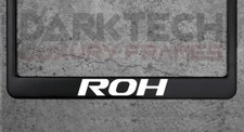 Roh Wheels License Plate Frame Black Metal Street Racing Performance Usa