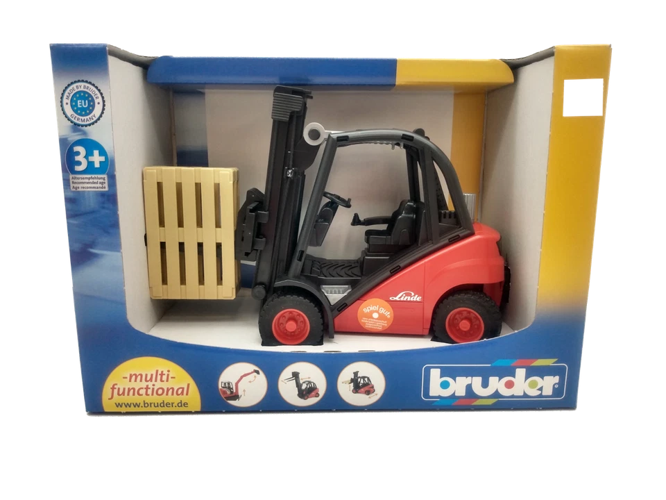 Bruder Linde Fork Lift H30D w/2 Pallets 02511 - Image 2 of 2