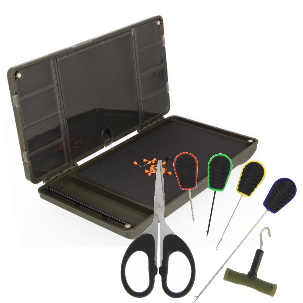 Fishing Tackle Box NGT XPR PLUS Baiting Needle Set Rig Wallet