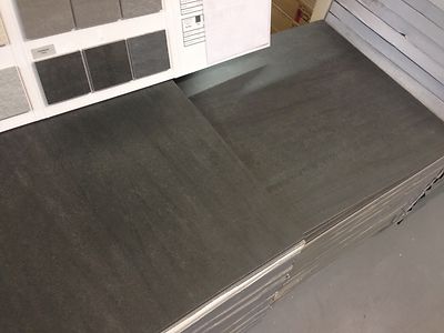 ANSICHT ANTHRAZIT MATT NERO 60x60x1cm WAND- & BODENFLIESEN FLIESEN 24,99£ PRO m²