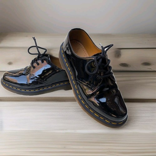 Dr. Martens Patent Leather Black 1461 Oxford Low Top Women - Sz 8 - Picture 10 of 10