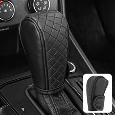 Shifter Cover Stick Shift Knob Cover, Diamond PU Leather Anti-Slip Gear Shift Kn