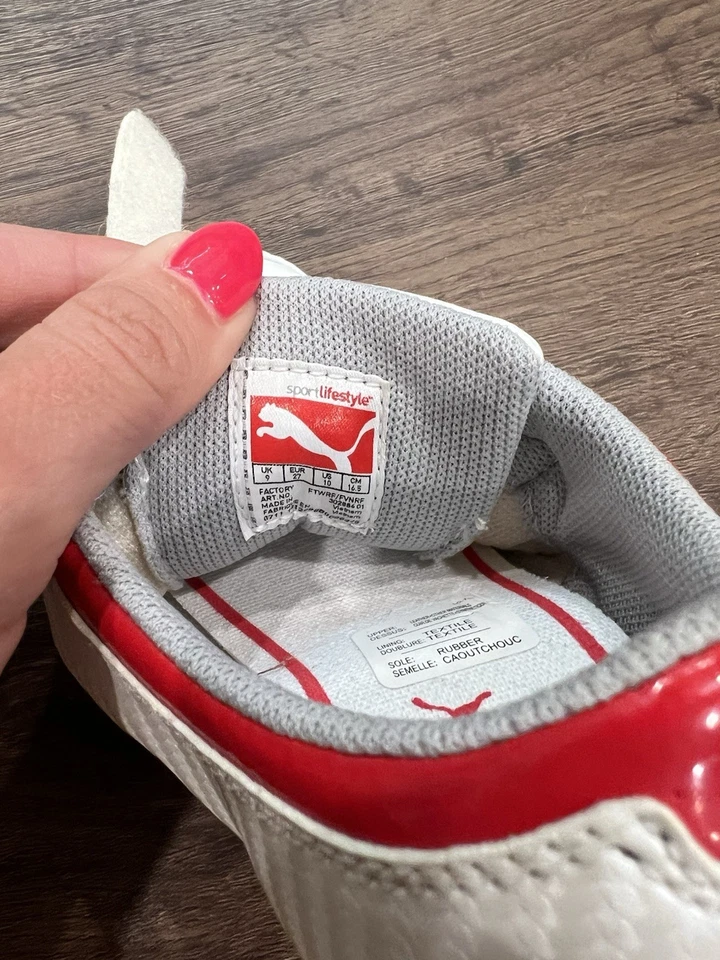 Puma Ferrari Bebé Infantes Niños Pequeños Niñas Zapato Tenis Cierre de Lazo EE. UU. 10 UK 9 Foto 4 de 4