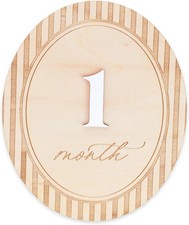 Baby Monthly Milestone Set 1-12 Photo Markers Newborn Memory Cards Nursery Decor