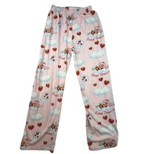 Strawberry Shortcake Vtg 2004 Pink Pajama Pants Sweet Dreamer Large Cotton-flaw