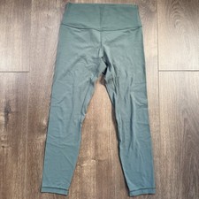 Women’s Green Lululemon Align High Rise Leggings 25” UK 10 Yoga Pants