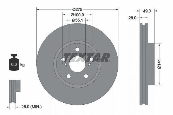 2X Bremsscheibe Vorderachse FüR Toyota Avensis Liftback Kombi Celica Coupe-image
