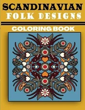 Lamaa Bom Scandinavian Folk Designs Coloring Book (Paperback)