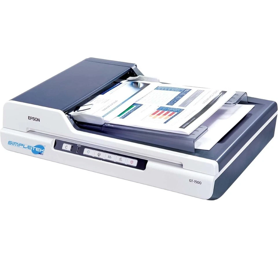 Epson Workforce GT-1500 Scanner With ADF Flatbed USB - Image 3 of 4