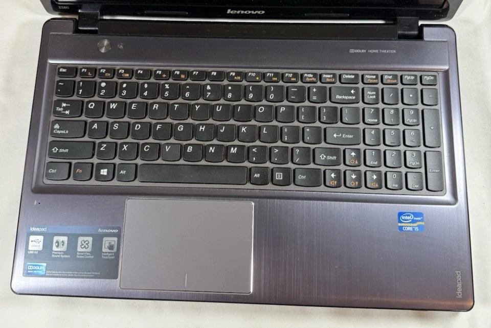 联想 IdeaPad Z580 便携式电脑 - 无电源线,未经测试适用于零件或维修 — 第 2/4 张图片