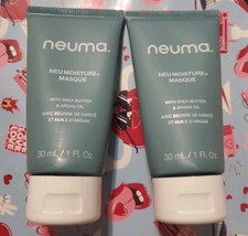 LOT OF 2 NEUMA Neu Moisture Masque Hair Mask Travel Size 1 Oz SEALED