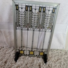 Frank Lloyd Wright Foundation Tree Of Life Stained Glass Panel 12.75" X 8.5"