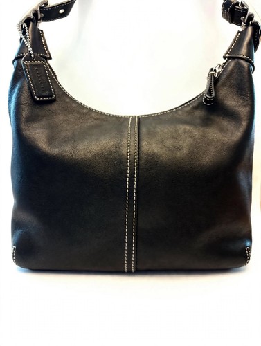 Coach Soho Mini Hobo Black Leather Y2K Shoulder Bag Vintage VG/ Excellent 9566