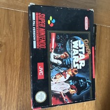Super Nintendo SNES Super Star Wars Game Tested & Working PAL Boxed Manual