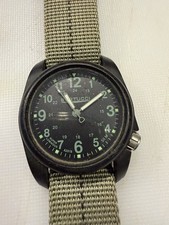 Bertucci A-2R DX3 Field Watch Men's 40 mm Black Face Green Band - Poly Resin