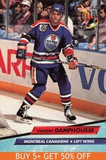 1992-93 Ultra #103 Vincent Damphousse Montreal Canadiens Hockey