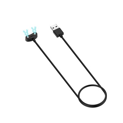 Black USB Charging Cable Magnetic Charger For Ticwatch pro5/proX/E3/pro3 LTE
