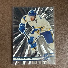 2025-26 Upper Deck Series 2 Philip Broberg #405 Silver Outburst - St Louis Blues