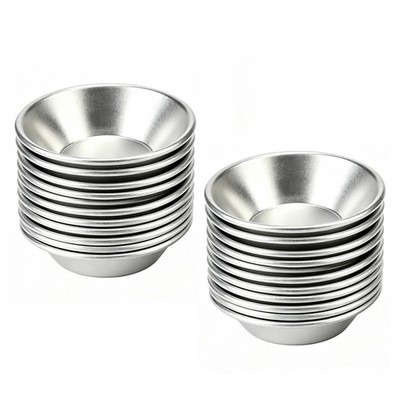 Aluminium Eier Tarte Pfanne Set 20-teilig für Torten und Gebäck nach portugiesischer Art