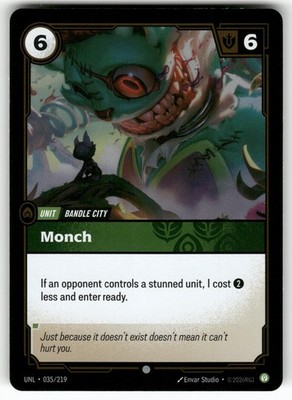 Monch 035/219 Common Unleashed Riftbound Foil Near Mint
