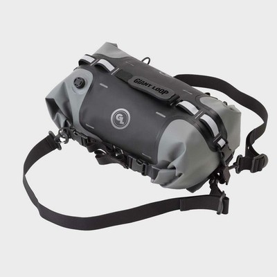 SALE - Giant Loop Rogue Dry Bag Waterproof Motorcycle Tail Bag, Black and Gray