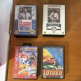 SEGA Genesis Game Lot w/ Manuals - Sonic, Aladdin, Mortal Kombat, Madden