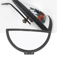 Universal Wide View Forklift Rearview Mirror Pack of 2, ABS Glass Material,