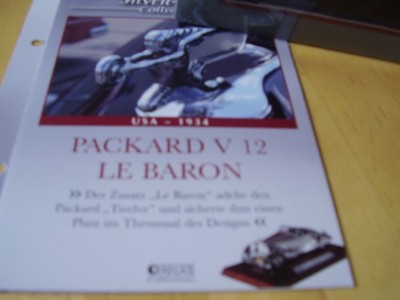 Packard V12 Le Baron - Silver-Cars-Collection - Atlas-Collection - 1:43-NEU+OVP