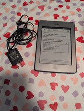 Amazon Kindle Touch 4th Gen. D01200 4GB WiFi 6" eReader Gray Charger Bundle