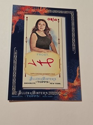 2011 Topps Allen & Ginter's Framed Mini Auto Jo Frost #AGA-JOF Auto RED  #8/10
