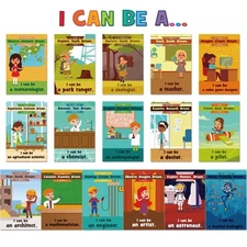 26 Pieces STEAM Careers Bulletin Board Set Science Classroom Bulletin Board D...