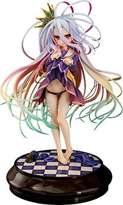 Phat! No Game No Life: Shiro (Tuck Up Version) 1:7 Scale PVC Figure Multicolor