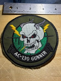1990s/2000's? US AIR FORCE PATCH AC 130 GUNNER SPECTRE ORIGINAL VARIANT BEAUTY!