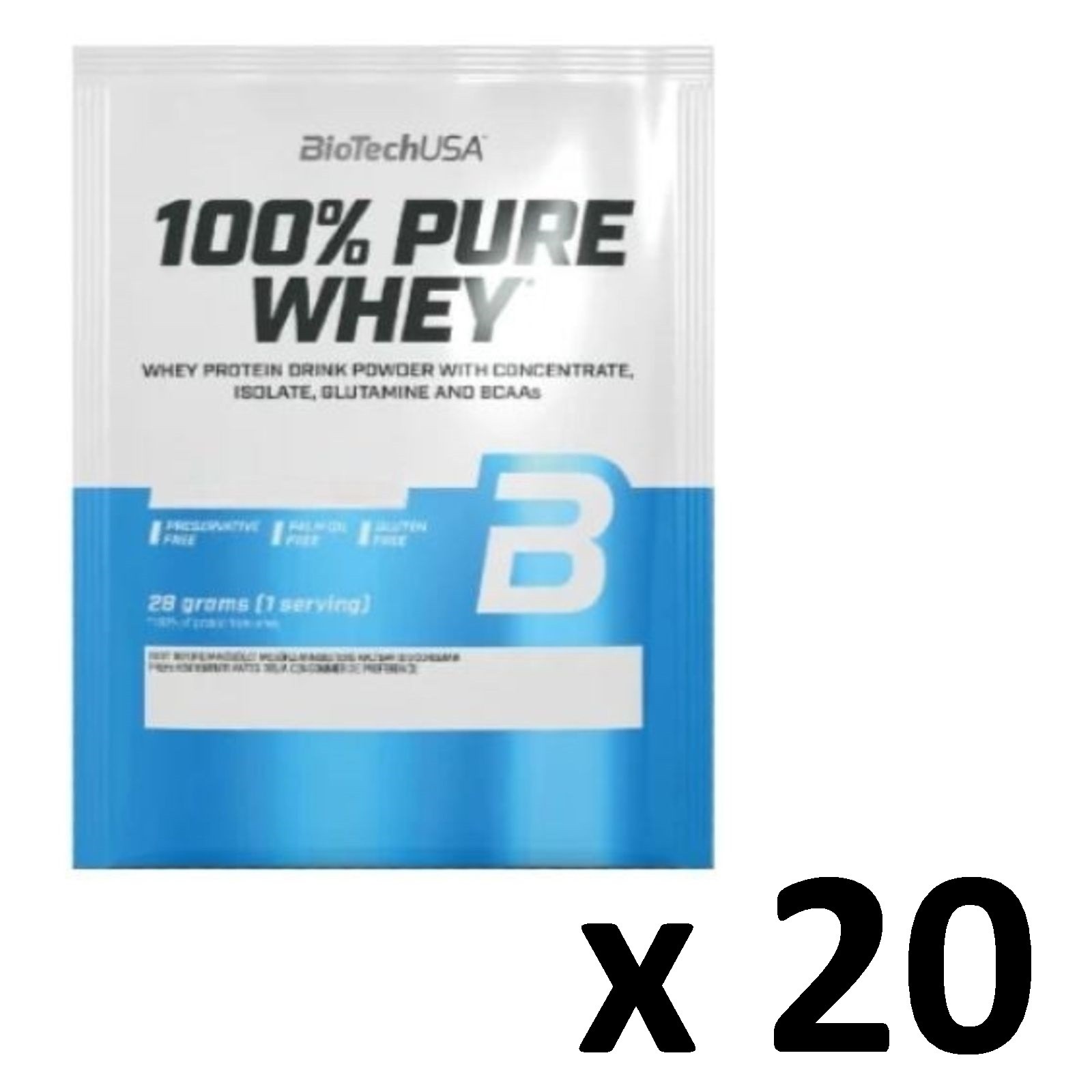 BIOTECH USA 100% PURE WHEY ISOLATE PROTEIN 20 x 28G RASPBERRY CHEESECAKE