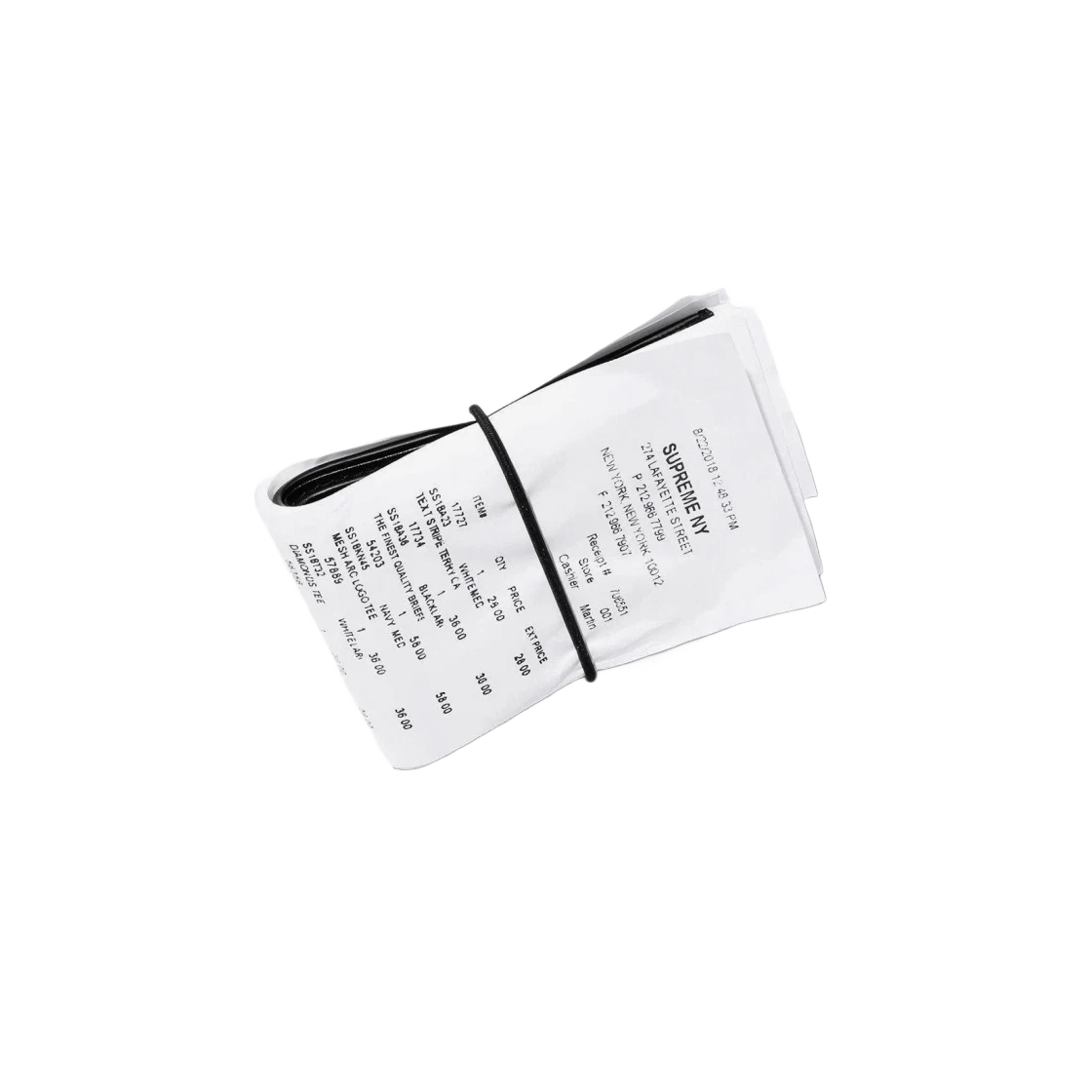 Portefeuille de reçus Supreme x MM6 Maison Margiela blanc   24SS
