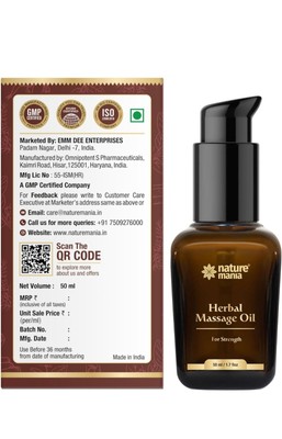 2x50 ml Nature Mania Lift-Up Massage Oil Male Enhancer Pure