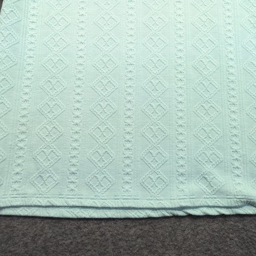 Brave Soul London Shirt Mens Extra Large Teal Polo Argyle Embossed Diamond Knit - Picture 3 of 14