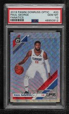 2019-20 Donruss Optic Fanatics Box Set Wave Prizm Paul George PSA 10 GEM MT 1a3m