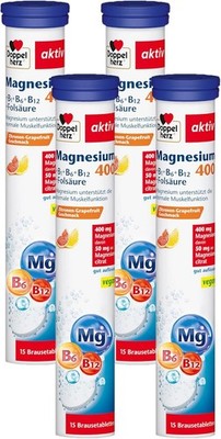 Doppelherz Magnesium 400 + B1 + B6 + B12 + Folsäure - Magnesium als Beitrag für