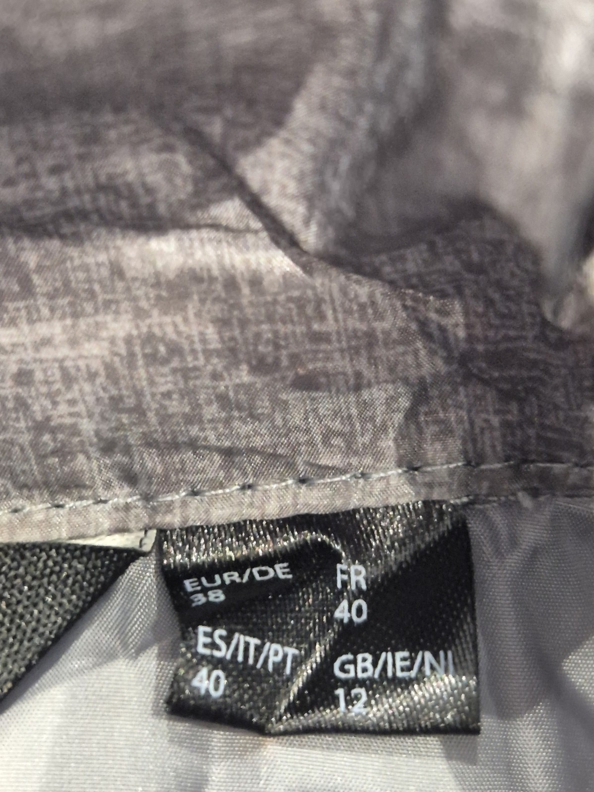 Esmara Grey Quilted Jacket Uk 12 Bnwt With Storage Bag Autumn Winter