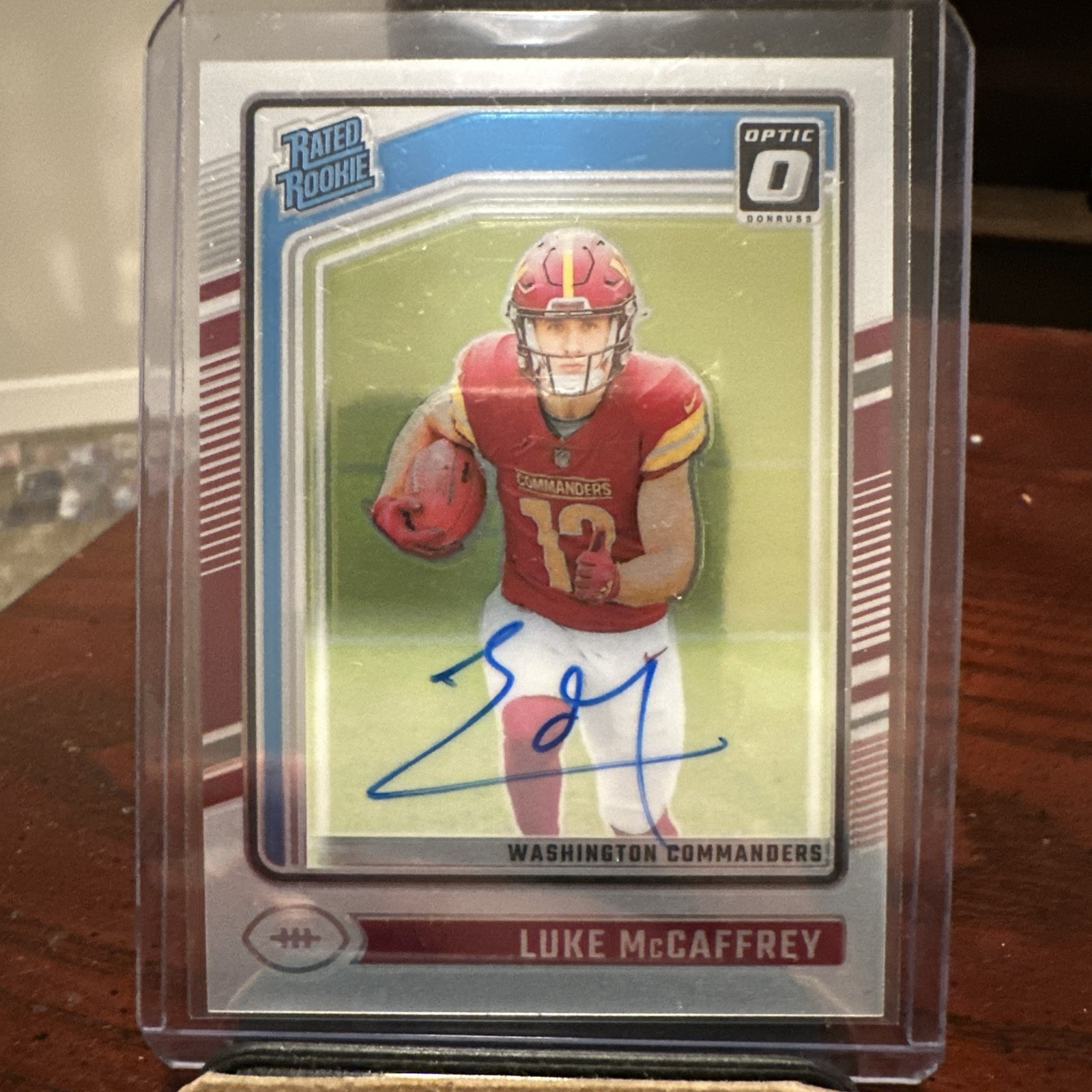 2024 Panini Donruss Optic - Rated Rookie Luke McCaffrey #268 Autographs 247/325