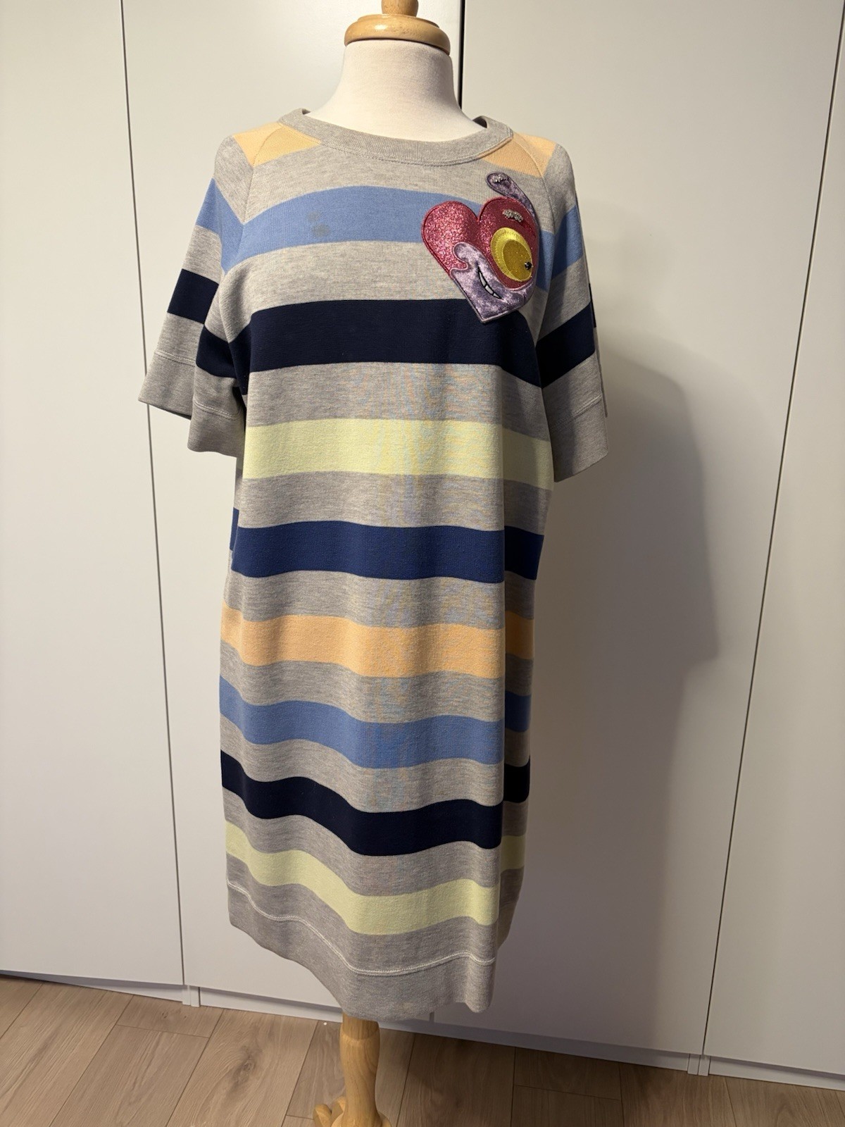 Mark Jacobs Multicolored Stripped Sweatshirt Dres… - image 1