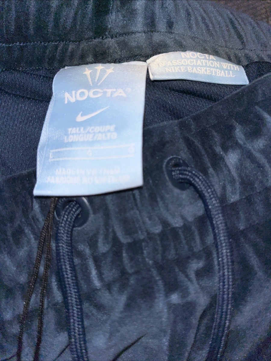 Nike x NOCTA Drake Swarovski Velour Pants Mens Size LARGE-TALL LT