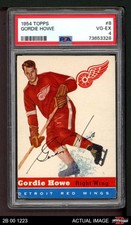 1954 Topps #8 Gordie Howe Red Wings HOF PSA 4 - VG/EX