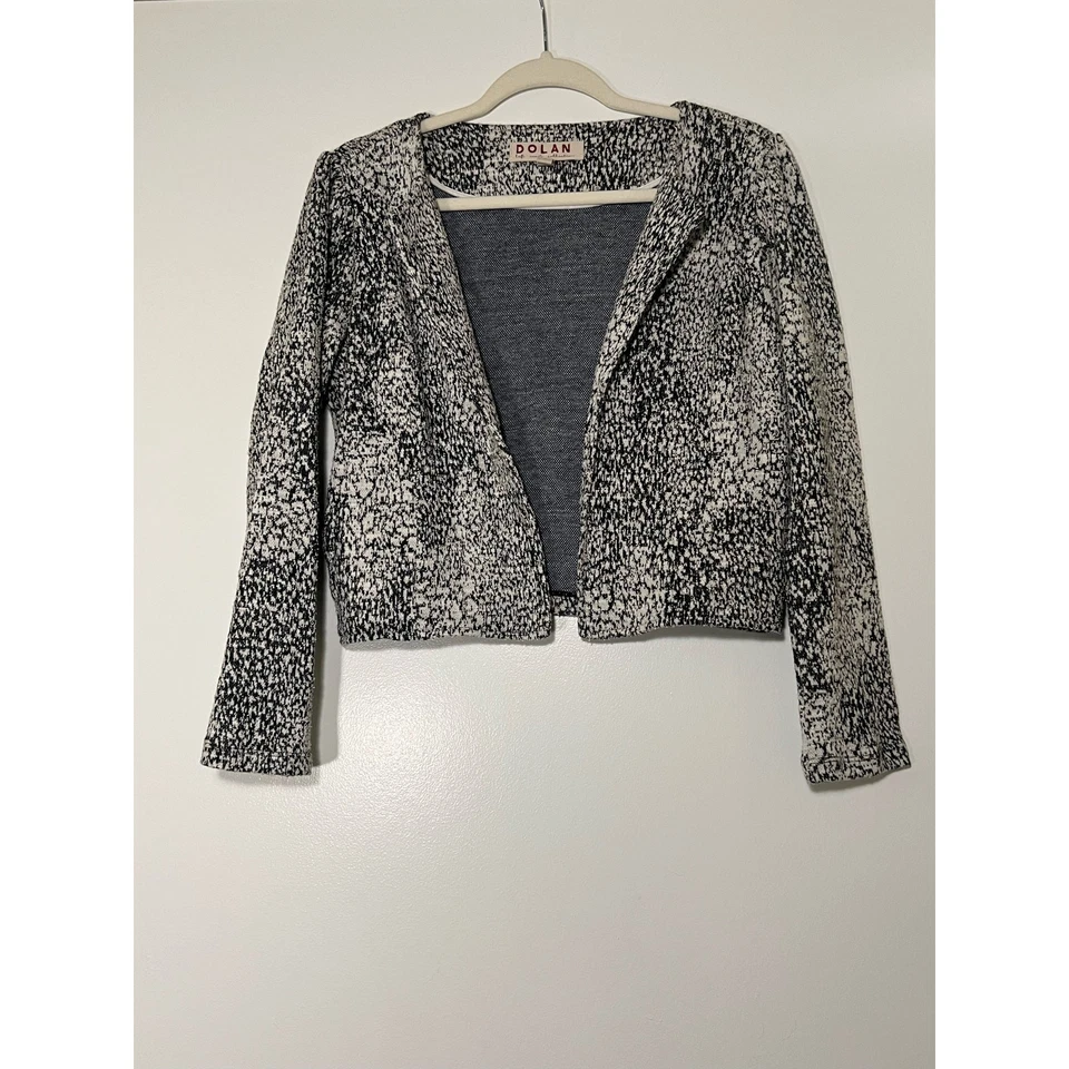 Chaqueta Anthropologie Dolan Eva Negra Blanca Talla M Foto 2 de 4