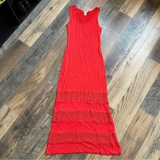 Red Sleeveless Maxi Dress